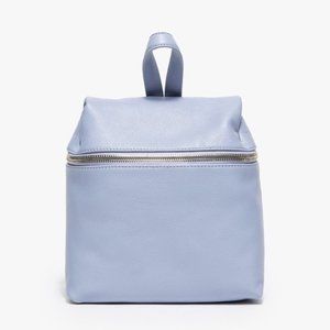 KARA - Small Textured Leather Backpack - Lavender